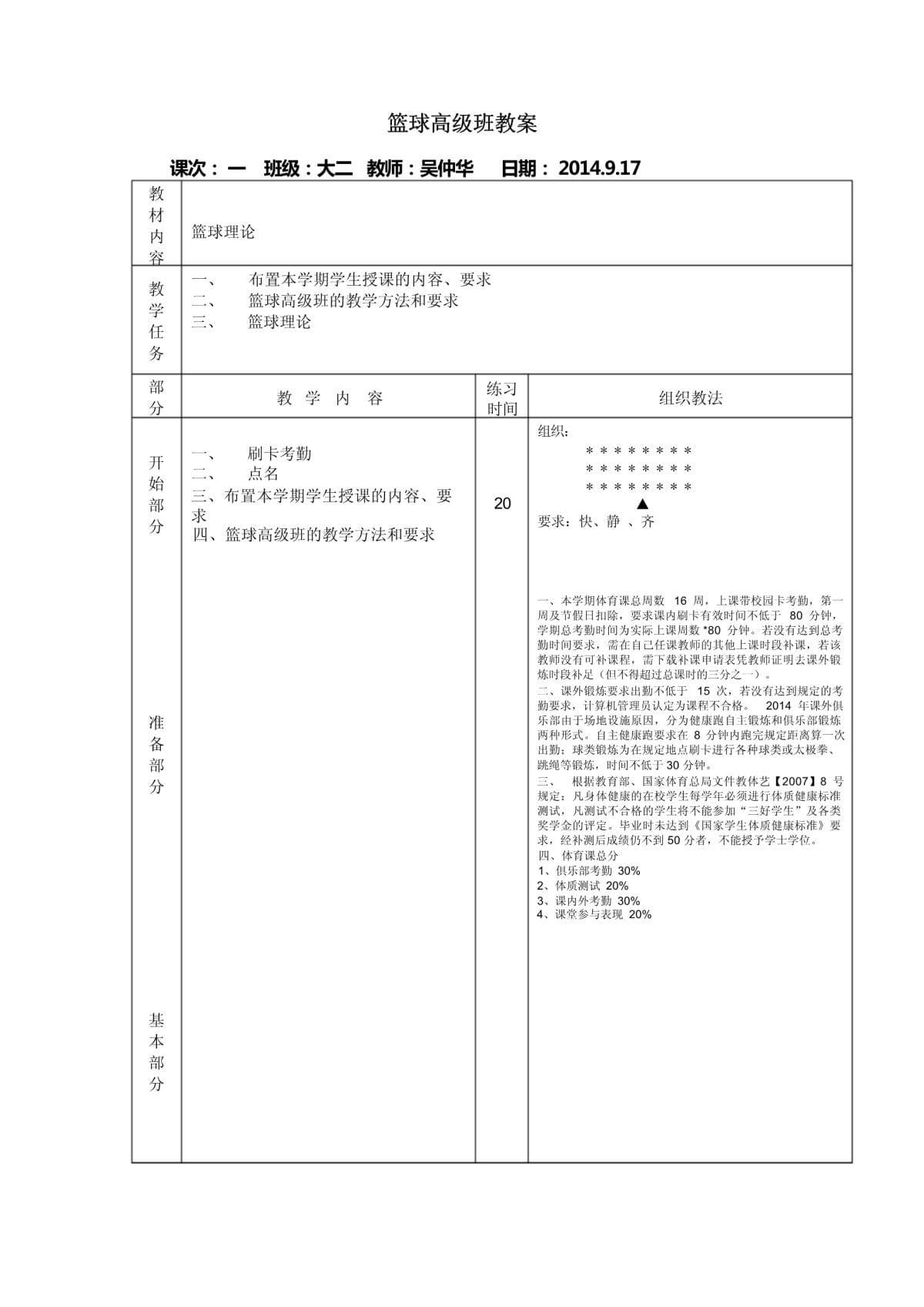 篮球一周训练计划方案表格_2